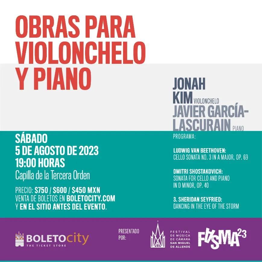 Imagen de JONAH KIM ViOLONCHELO JAVIER GARCÍA- LASCURAIN PANO.