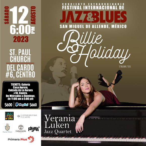 Picture of “Tribute to Billie Holiday” Verania Luken Jazz Quartet